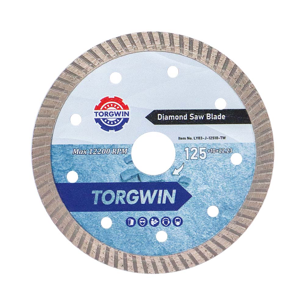 Cuchilla de sierra de diamante turbo de 125 mm para cortar granito