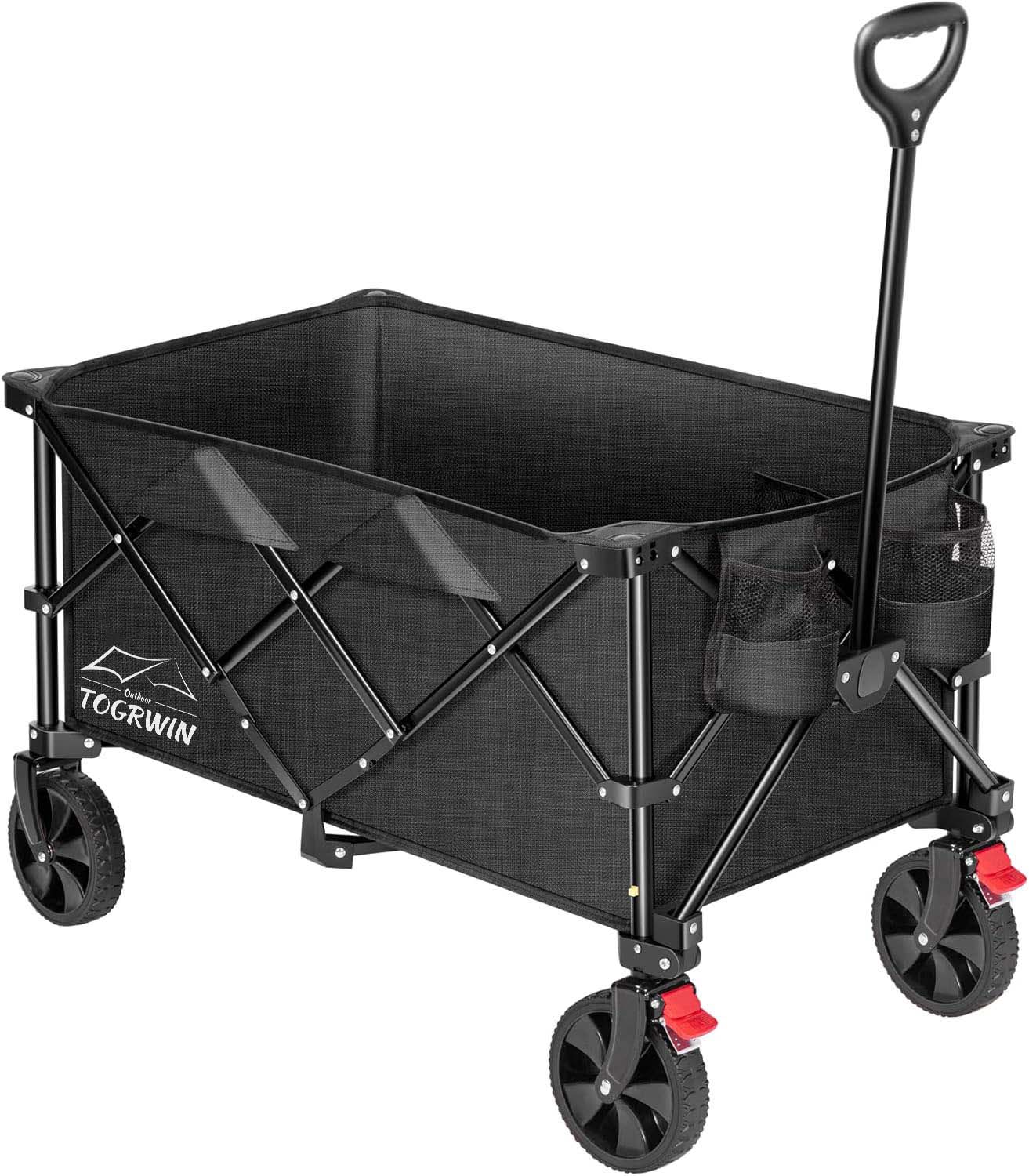 Torgwin 200l plegable Wagon 300 libras Cartero de jardín plegable de servicio pesado
